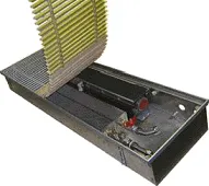Впольный конвектор для бассейнов Eva Coil-KBO, KBO-H, с вентилятором